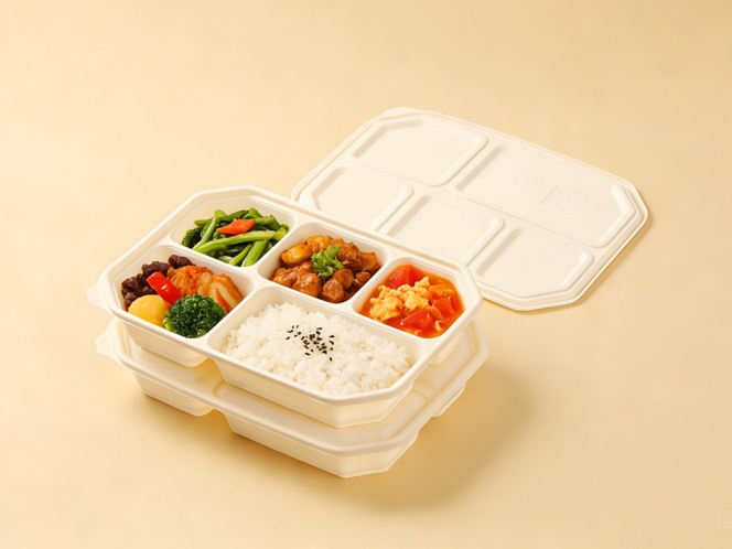 聚乳酸五格餐盒（冬奥款）1800ml