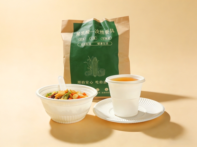 聚乳酸一次性四件套（经典款）口杯/碗/盘/勺