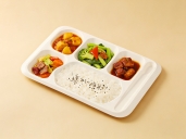 聚乳酸五格餐盘（冬奥款）435∗295∗33mm