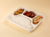 聚乳酸四格餐盒（经典款）1000ml