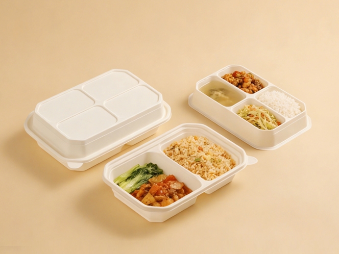 聚乳酸六格餐盒（冬奥款）2200ml