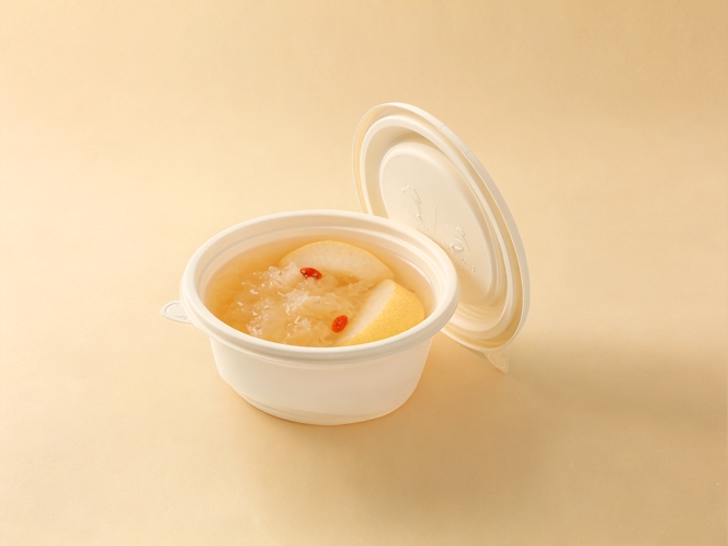 聚乳酸小号圆形餐盒（冬奥款）450ml