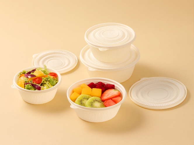 聚乳酸圆形餐盒（经典款）290ml 470ml 650ml 750ml 850ml 1000ml
