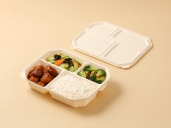 聚乳酸四格餐盒（冬奥款）1400ml