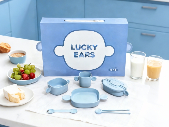 聚乳酸大耳朵儿童餐具